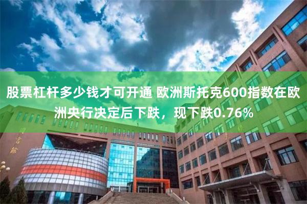 股票杠杆多少钱才可开通 欧洲斯托克600指数在欧洲央行决定后下跌，现下跌0.76%